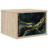 vidaXL Cabinet de chevet mural WIJHE Ch&ecirc;ne Sonoma 36 x 33 x 25 cm