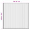 vidaXL Tapis carr&eacute; marron 100x100 cm bambou
