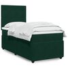 vidaXL Sommier &agrave; lattes de lit avec matelas Vert fonc&eacute; 90x200 cm