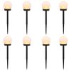 vidaXL Lampes solaires ext&eacute;rieures avec pique de sol 8 pcs Blanc chaud