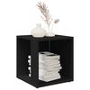 vidaXL Table d'appoint Noir 33x33x34,5 cm Agglom&eacute;r&eacute;