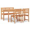 vidaXL Ensemble &agrave; manger de jardin 4 pcs Bois de teck massif