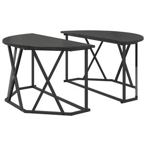 vidaXL Table basse Ch&ecirc;ne noir 80 x 80 x 42 cm
