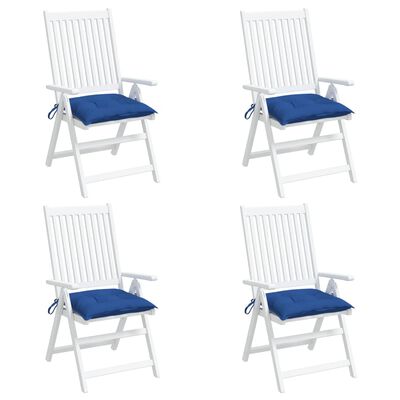 vidaXL Coussins de chaise 4 pcs bleu 50x50x7 cm tissu oxford