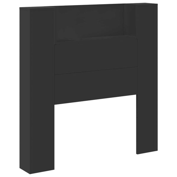 vidaXL T&ecirc;te de lit Noir 100 x 16,5 x 103,5 cm Bois d'ing&eacute;nierie