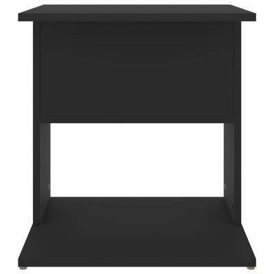 vidaXL Table d'appoint Noir 45x45x48 cm Aggloméré