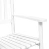 vidaXL Chaises &agrave; bascule lot de 2 table pliable blanc massif peuplier