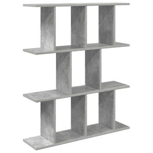 vidaXL &Eacute;tag&egrave;re Murale Gris b&eacute;ton 102 x 20 x 96 cm Bois d'ing&eacute;nierie
