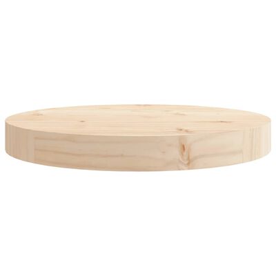 vidaXL Dessus de table rond Ø30x3 cm bois de pin massif
