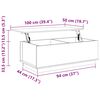 vidaXL Table basse 100x50x35 cm Bois massif de pin