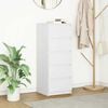 vidaXL Buffet avec tiroirs blanc 37,5x35x99 cm bois d'ing&eacute;nierie