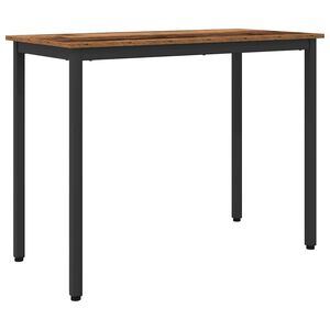 vidaXL table Bois ancien 100 x 50 x 76,5 cm Bois d'ing&eacute;nierie et acier