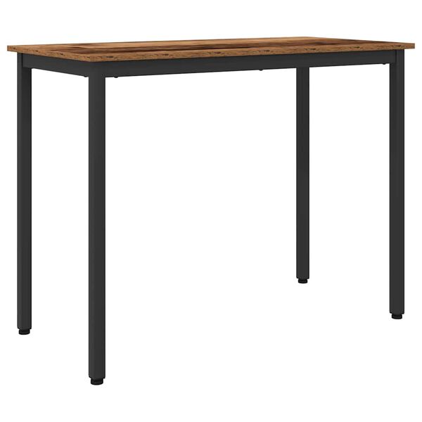 vidaXL table Bois ancien 100 x 50 x 76,5 cm Bois d'ing&eacute;nierie et acier