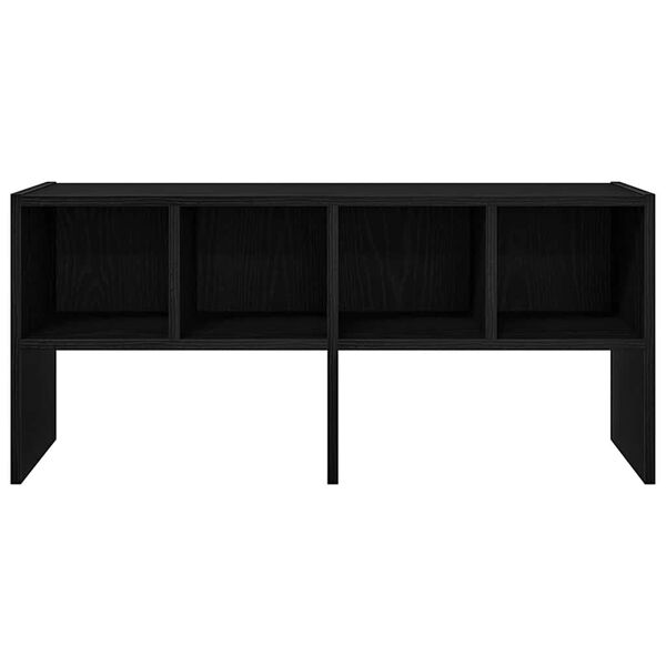 VidaXL &Eacute;tag&egrave;re &agrave; chaussures empilable en ch&ecirc;ne noir 89,5 x 30 x 40 cm