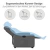 vidaXL Fauteuil inclinable électrique gris foncé tissu