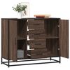 vidaXL Buffet chêne marron 92x35x76 cm Bois d'ingénierie
