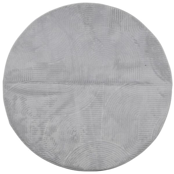 vidaXL Tapis IZA poils courts style scandinave gris &Oslash; 100 cm
