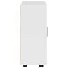 vidaXL Cabinet en Bois Blanc brillant 88,5 x 30,5 x 73 cm
