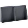 vidaXL Mur de sout&egrave;nement 2 pc 40 x 12 x 40 cm Acier Anthracite
