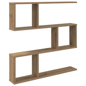 vidaXL &Eacute;tag&egrave;re Murale Ch&ecirc;ne artisanal 80 x 12 x 79,5 cm