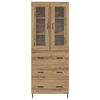 vidaXL Haut Armoire 2 pcs Ch&ecirc;ne artisanal Bois d'ing&eacute;nierie