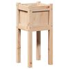 vidaXL Cache-pot de jardin Nature 31 x 31 x 70 cm Bois de pin massif