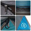 vidaXL Tente de camping avec porche 4 personnes bleu imperm&eacute;able
