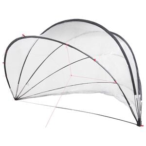 vidaXL D&ocirc;me de piscine Transparent 500 x 500 x 236 cm PVC