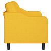vidaXL Canap&eacute; &agrave; 3 places Jaune clair 180 cm Tissu