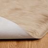 vidaXL Tapis en fausse Tafalla Beige &Oslash; 200 cm Polyester