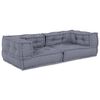 vidaXL Canapé modulaire 3 pcs Gris 140 x 70 x 36 cm tissu