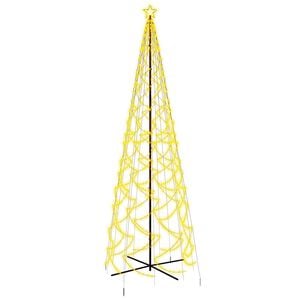 vidaXL Arbre de No&euml;l c&ocirc;ne 1400 LED Blanc chaud 160x500 cm