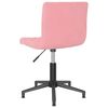 vidaXL Chaise pivotante de bureau Rose Velours