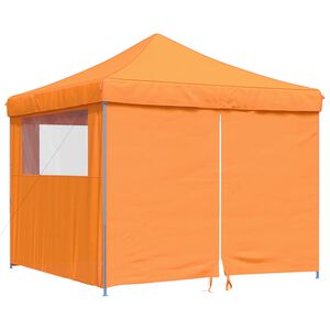 vidaXL Tente de r&eacute;ception pliable escamotable avec 4 parois lat&eacute;rales