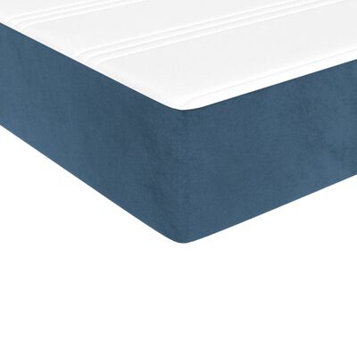 vidaXL Matelas de lit à ressorts ensachés Bleu foncé 100x200x20 cm