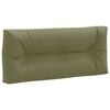 vidaXL Coussin de dossier de palette VIANEN 100 % polyester Vert olive