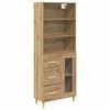 vidaXL Haut Armoire Ch&ecirc;ne artisanal 69,5 x 34 x 180 cm
