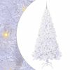 vidaXL Sapin de No&euml;l artificiel avec 300 LED Blanc 210 cm PVC et Acier