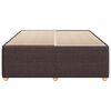 vidaXL Cadre de lit sans matelas marron fonc&eacute; 140x190 cm tissu
