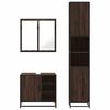 vidaXL Ensemble de meubles de salle de bain 3 pcs Ch&ecirc;ne marron