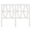 vidaXL Tête de lit Blanc 156x4x100 cm Bois massif de pin