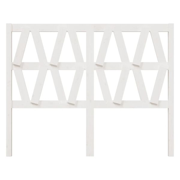 vidaXL Tête de lit Blanc 156x4x100 cm Bois massif de pin