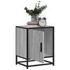 vidaXL Tables de chevet 2 pcs sonoma gris bois d'ing&eacute;nierie et m&eacute;tal