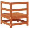 vidaXL Canap&eacute; d'angle de jardin Pin massif Brun Cir&eacute; 62 x 62 x 70,5 cm