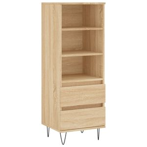 vidaXL Buffet haut Ch&ecirc;ne sonoma 40x36x110 cm Bois d'ing&eacute;nierie