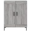 vidaXL Buffet haut Sonoma gris 69,5x34x180 cm Bois d'ing&eacute;nierie