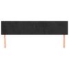 vidaXL T&ecirc;tes de lit Noir 200 x 5 x 78/88 cm Velours