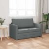 vidaXL Canap&eacute;-Lit 110cm Gris fonc&eacute; tissu