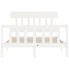 vidaXL Cadre de lit sans matelas blanc 120x200 cm bois de pin massif