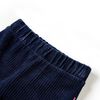 Pantalons pour enfants velours c&ocirc;tel&eacute; bleu marine 128